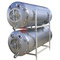 500L horizontal stapelbarer isolierter heller Biertank / Bierlagertank zum Verkauf