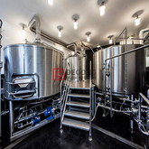 7BBL Edelstahl Bierbrauanlage mit Dampfheizung Bierbrauhaus Maischsystem