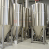 1000L Vertikaler Edelstahl Isolierter oberer / seitlicher Schachtkühlmantel Biergärungstank Brauereisystem